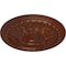 Ekena Millwork Oslo Ceiling Medallion (Fits Canopies up to 7 5/8"), 38 3/8"OD x 2 7/8"P, Burnished Mahogany Crackle CM38OSBMC - alternate 3